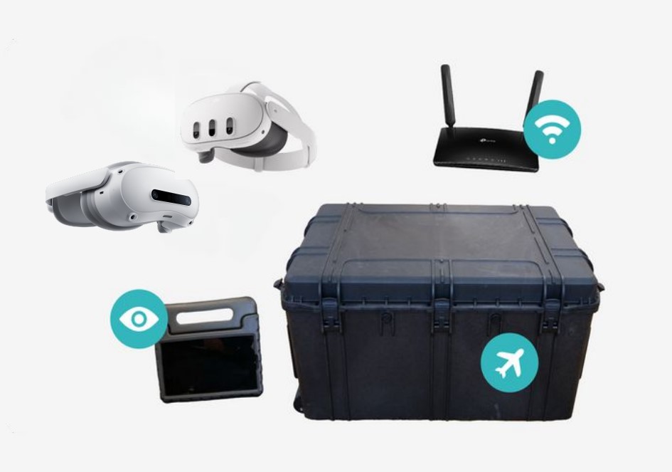 Students using VR lab